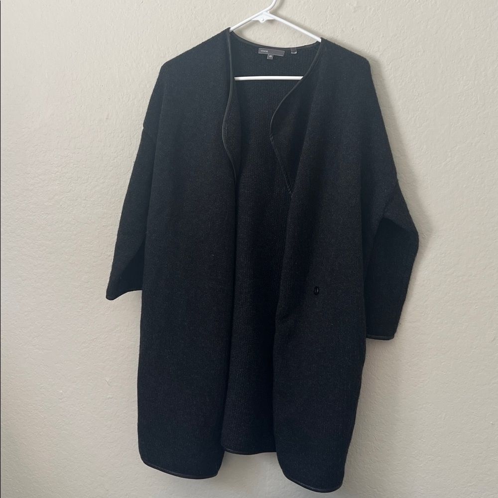 Vince Charcoal Wool/Yak/Alpaca/Cashmere Mix Cardigan